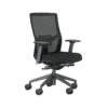 Groovi Task Chair, black upholstery, front angle image